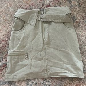 Light green mini skirt